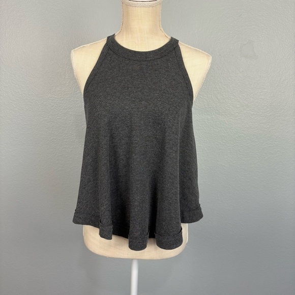 We The Free Tops - WE THE FREE Swing Tank Racerback Dark Gray XS Boho Feminine Minimalist Flowy